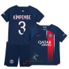 Officiële Voetbalshirt + Korte Broek Paris Saint-Germain Kimpembe 3 Thuis 2023-24 - Kids